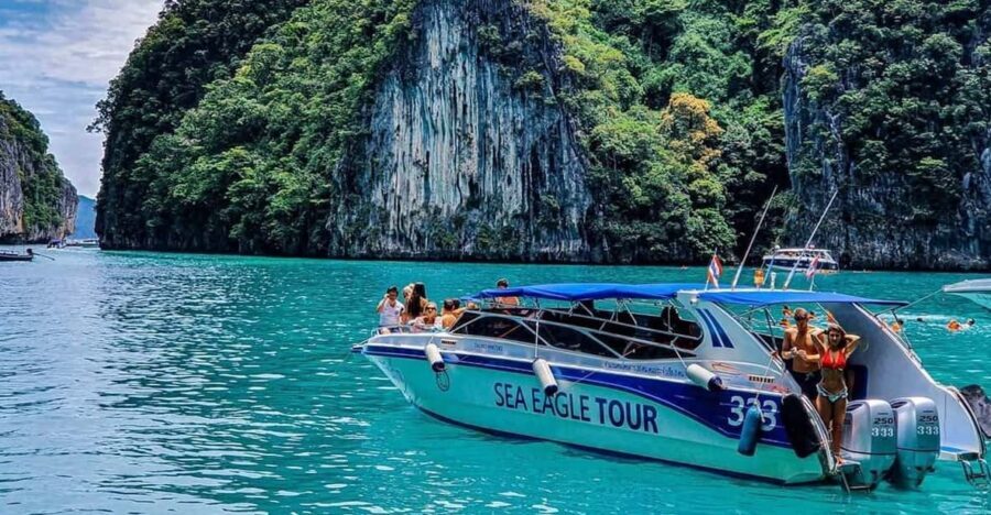 From Krabi: Phi Phi Islands Speedboat Day Tour - Bamboo Island (often called Koh Pai): the white-sand swim finish