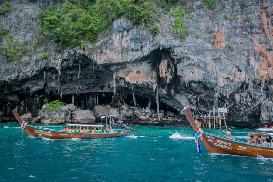 From Phi Phi: Full Day Longtail Tour Maya Bay & Snorkeling - Maya Bay and Bamboo Island: national park time, cash fee included once