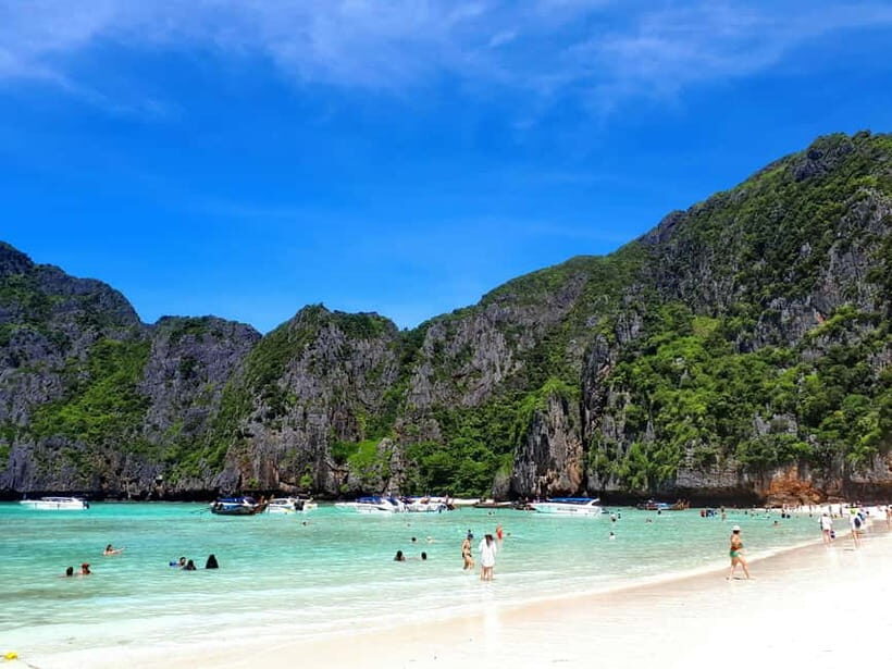 From Phi Phi: Maya Bay HalfDay Longtail Boat with Snorkeling - Maya Bay free time: photos, calm water, and planning around crowds