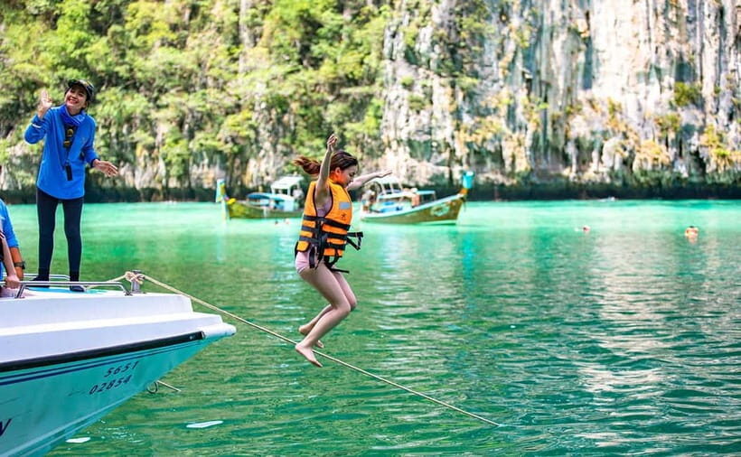 From Phi Phi: Sunset & Plankton Swim Tour By Speedboat - Monkey Beach: quick, fun, and not a zoo visit