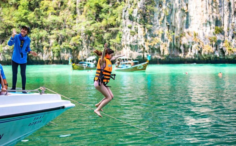 From Phuket: Phi Phi, Maya Bay, & Khai Islands Premium Trip - Viking Cave: Short Stop, Specific What-You’re-Seeing Moment