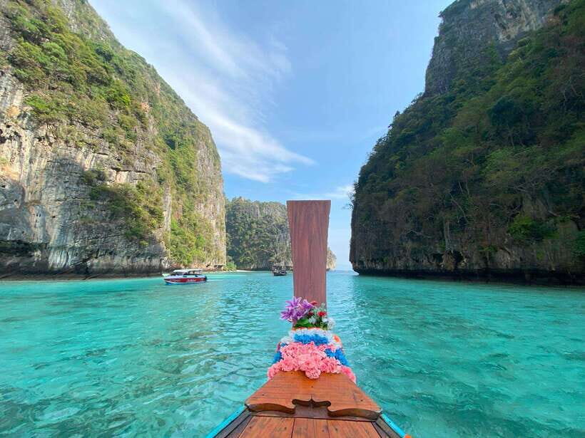 Koh Phi Phi: Maya Bay Private Longtail Boat Tour - Monkey Bay and macaques: fun to watch, rules to follow