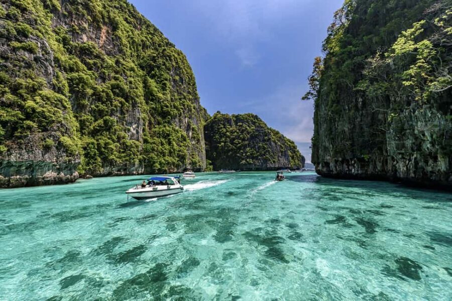 Krabi: Ultimate Phi Phi & Maya Bay Ascent by Speedboat - Maya Bay: the walk, the turquoise views, and the no-swim rules