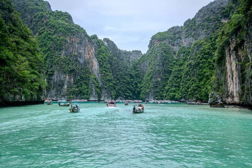 Phi Phi: Half Day Long Tail Boat to Maya Bay - Maya Bay: iconic beach time plus the 400 baht cash detail