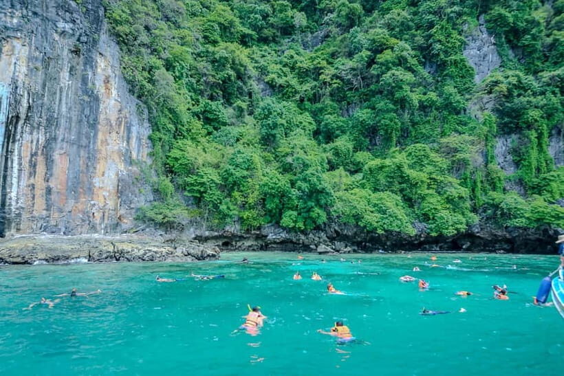 Phi Phi: Half Day Long Tail Boat to Maya Bay - August and September reality: restoration changes what you see
