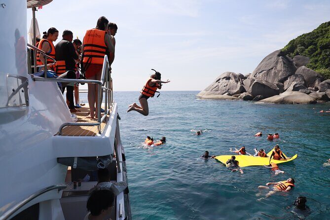 Phi Phi Island & Maiton Island Full Day Tour with Luxury Yacht - Crew service, guide Nana, and the WhatsApp photo workflow