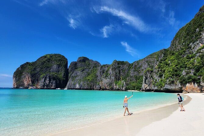Phi Phi Island Speedboat Tour from Krabi - Stop 1, Maya Bay: the film-famous beach in real daylight