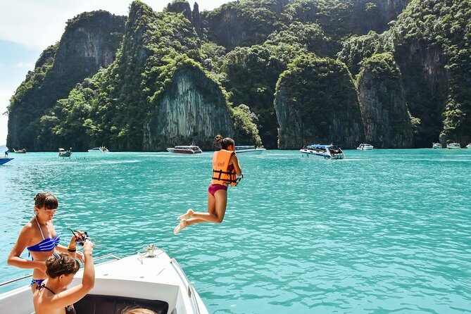 Phi Phi Islands Speedboat Day Trip from Phuket with Lunch - Bamboo Island or Khai Nok Island: Your Final Swim Stop Depends on the Option