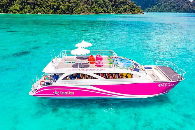 Phi Phi, Maya, Khai and Pileh Day Trip by Speed Catamaran From Phuket - Stop 1: Ko Phi Phi Don for lunch, beach time, and snorkeling