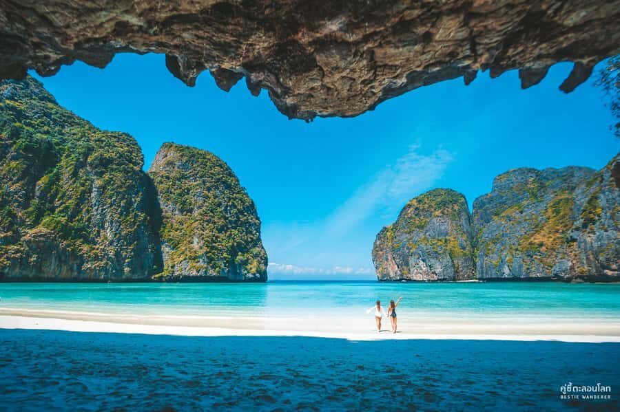 Phuket: Speedboat Day Trip to Phi Phi and Maya Bay - Lo Sama Bay, Viking Cave, and Monkey Beach: the view stops that matter